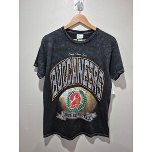 Tampa Bay Buccaneers T Shirt 47 Brand Vintage Tubular Black Football Womens M